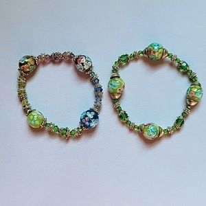 Beaded Bracelet Pair